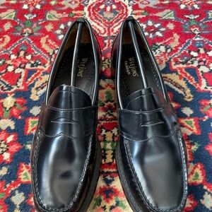 G.H. Bass & Co. Black Leather Penny Loafers